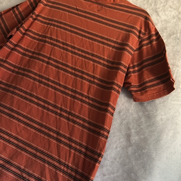 Brixton Rust Striped Tee Size XL - Picture 4 of 8